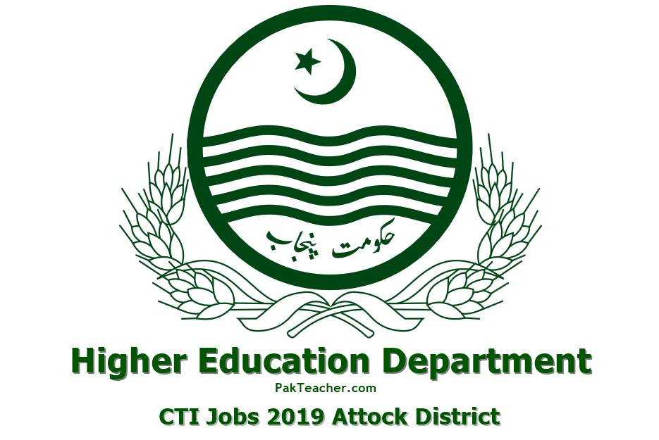 CTI Seats/ Jobs 2019 in Colleges of Attock District Male & Female